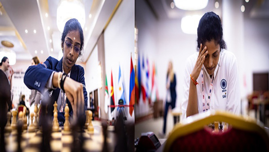 Vaishali, Harika Advance to Pre-Quarterfinals of FIDE Women’s World Cup