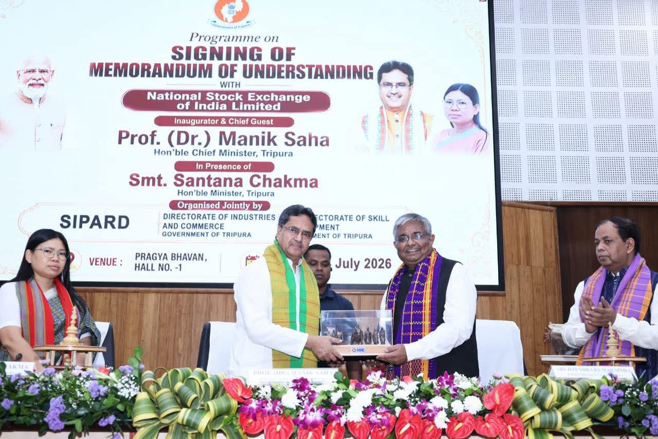 Tripura Govt Signs MoU With NSE to B