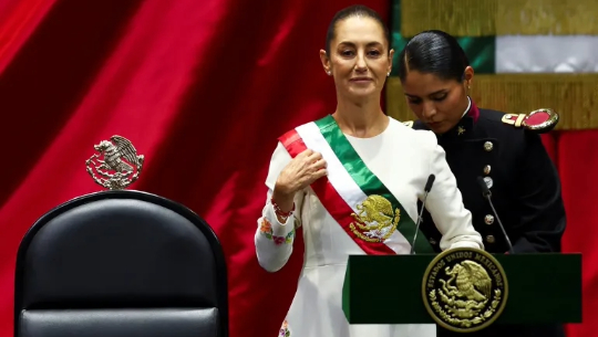 Claudia Sheinbaum sworn in as Mexico’s first female president