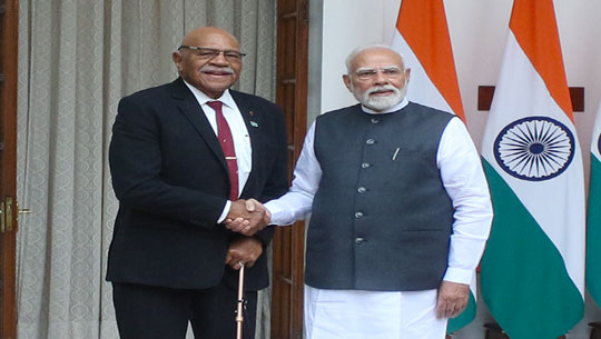 PM Modi holds bilateral talks with Fijian Prime Minister Sitiveni Rabuka in New Delhi