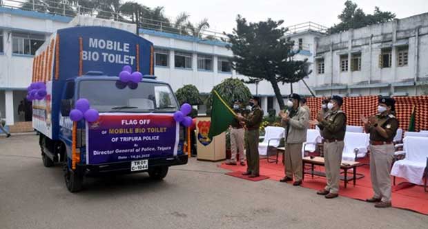 Tripura Police launches Mobile Bio Toilet Van
