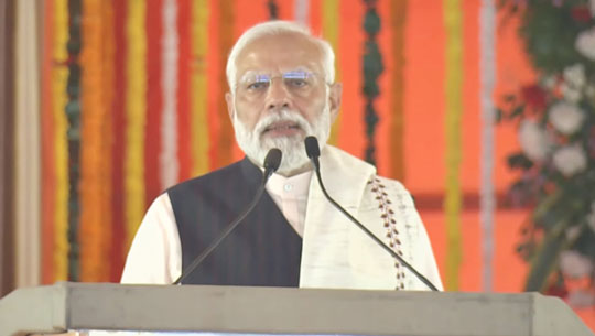 PM Modi launches development projects worth 35,700 crore rupees in Jharkhand