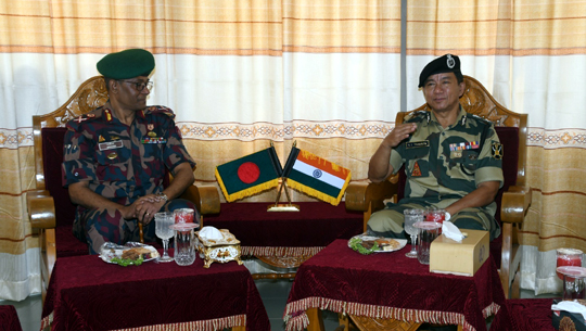 BSF DG lauded efforts of BSF troops in Tripura in safeguarding borders with B’desh  
