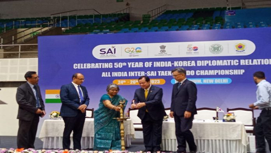 All-India Taekwondo Championship marking 50 years India Korea relations begins in Delhi