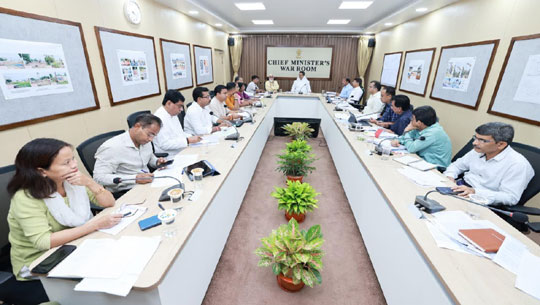 CM Dr.  Manik Saha reviews development projects, emphasizes people-centric governance