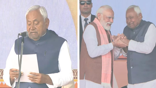 Nitish Kumar Sworn In as Bihar Chief Minister for Record 10th Term