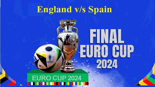 England to Face Spain in EURO Cup Football Final at Berlin