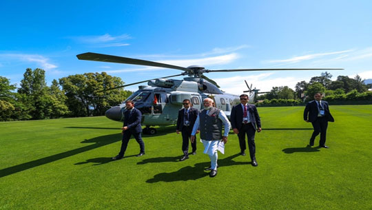 PM Modi Arrives in Évian for G7 Summit