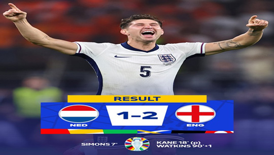 England advance to UEFA European champions 2024 final after 2-1 win against Netherlands