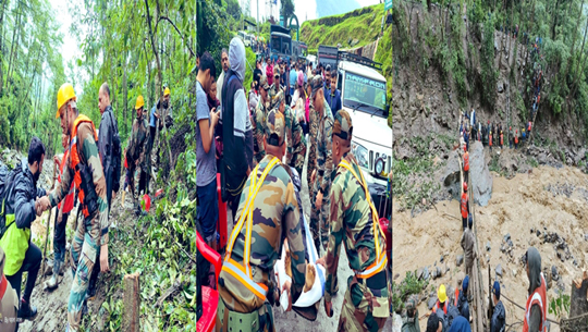 Indian Army continues efforts to evacuate stranded tourists due to landslides in Sikkim