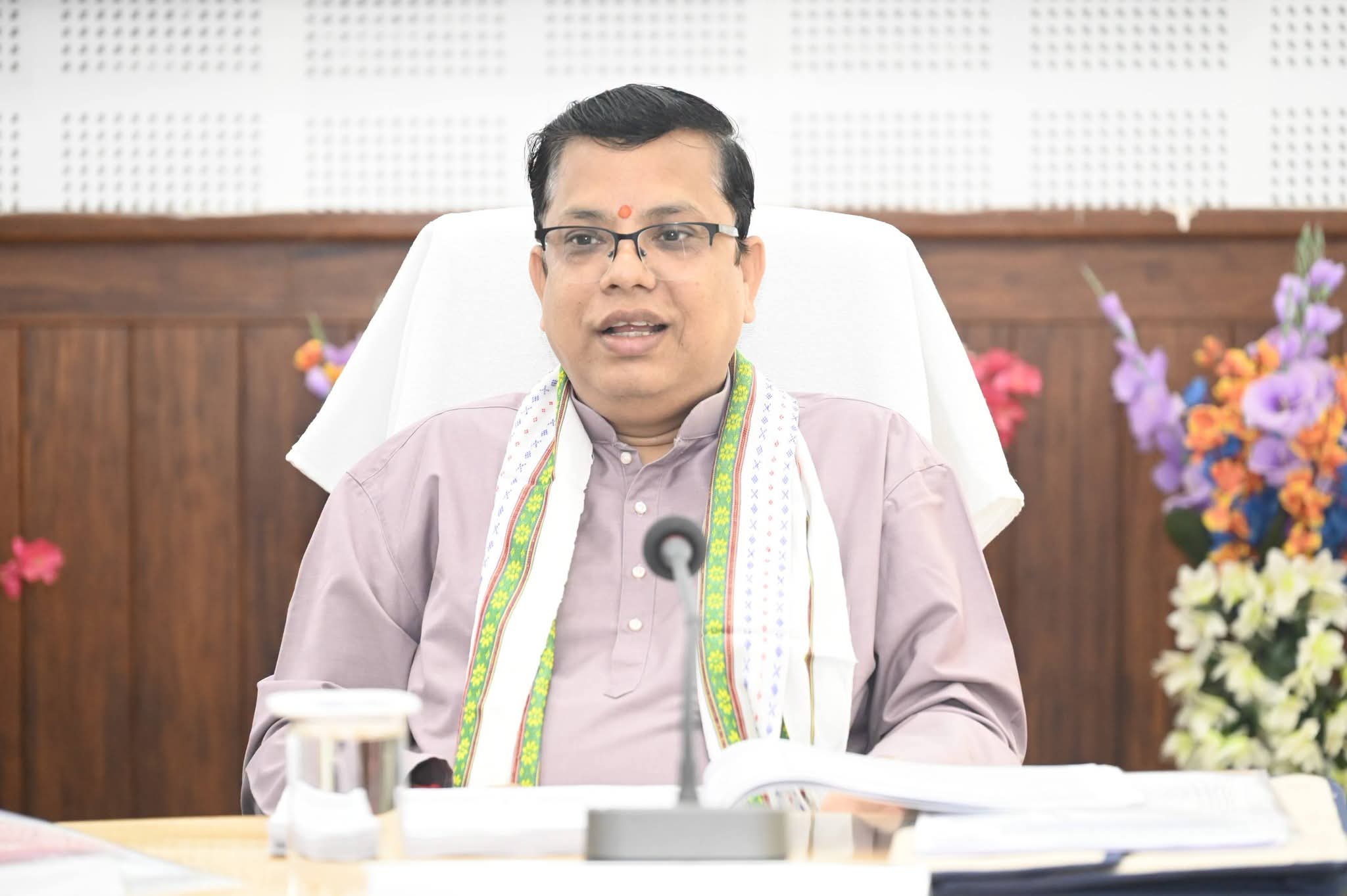 Minister Tinku Roy Reviews Khowai De