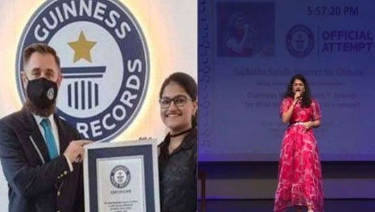 Suchetha Satish sets new world record for singing in most languages during single concert in Dubai