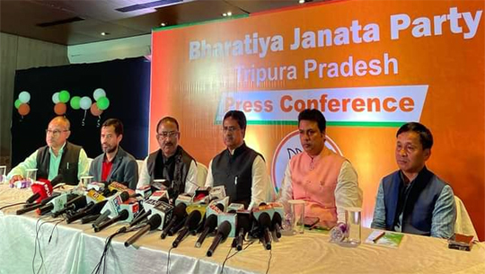Tripura Poll: BJP rejects TIPRA Motha’s ‘Greater Tipraland’, announces to continue alliance with IPFT