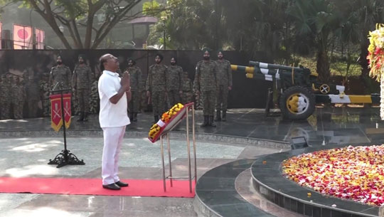 Governor Indrasena Reddy Nallu Honors Armed Forces on Vijay Diwas