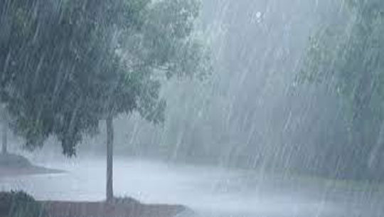 Heavy rain brings relief from scorching heat in Agartala