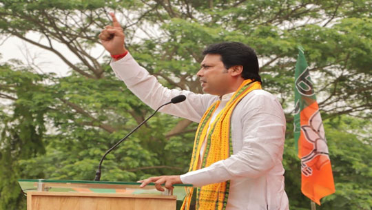 BJP candidate Biplab Kumar Deb slams CPI(M) over depriving tribals in Tripura