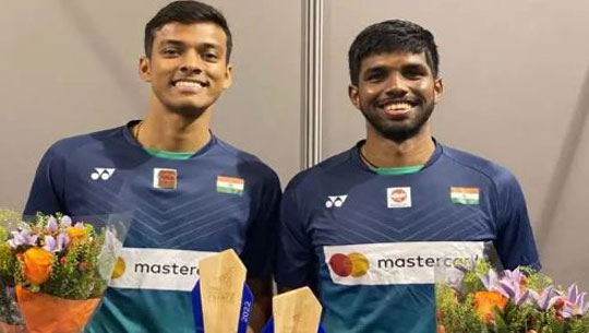 French Open Badminton:Indian Men's Doubles pair of Satwiksairaj Rankireddy and Chirag Shetty to face Chinese Taipei combination Yang Po-han and Lee Jhe-huei in Summit Clash