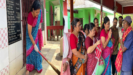 Swachhata with Seva: Mimi Majumder Leads Cleanliness Drive on PM Modi’s Birthday