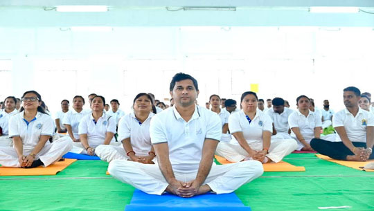 Minister Sudhangshu Das Promotes Yog