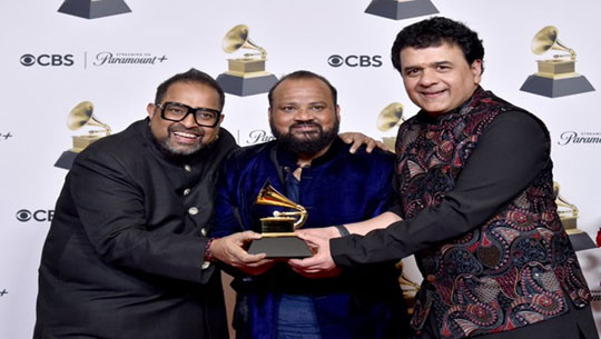 India shines at Grammy Awards; Shankar Mahadevan and Zakir Hussain Bag Best Global Music Album Grammy for 'This Moment'