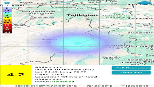 At least 600 people killed, 1500 injured in massive earthquake struck Afghanistan’s Kunar province