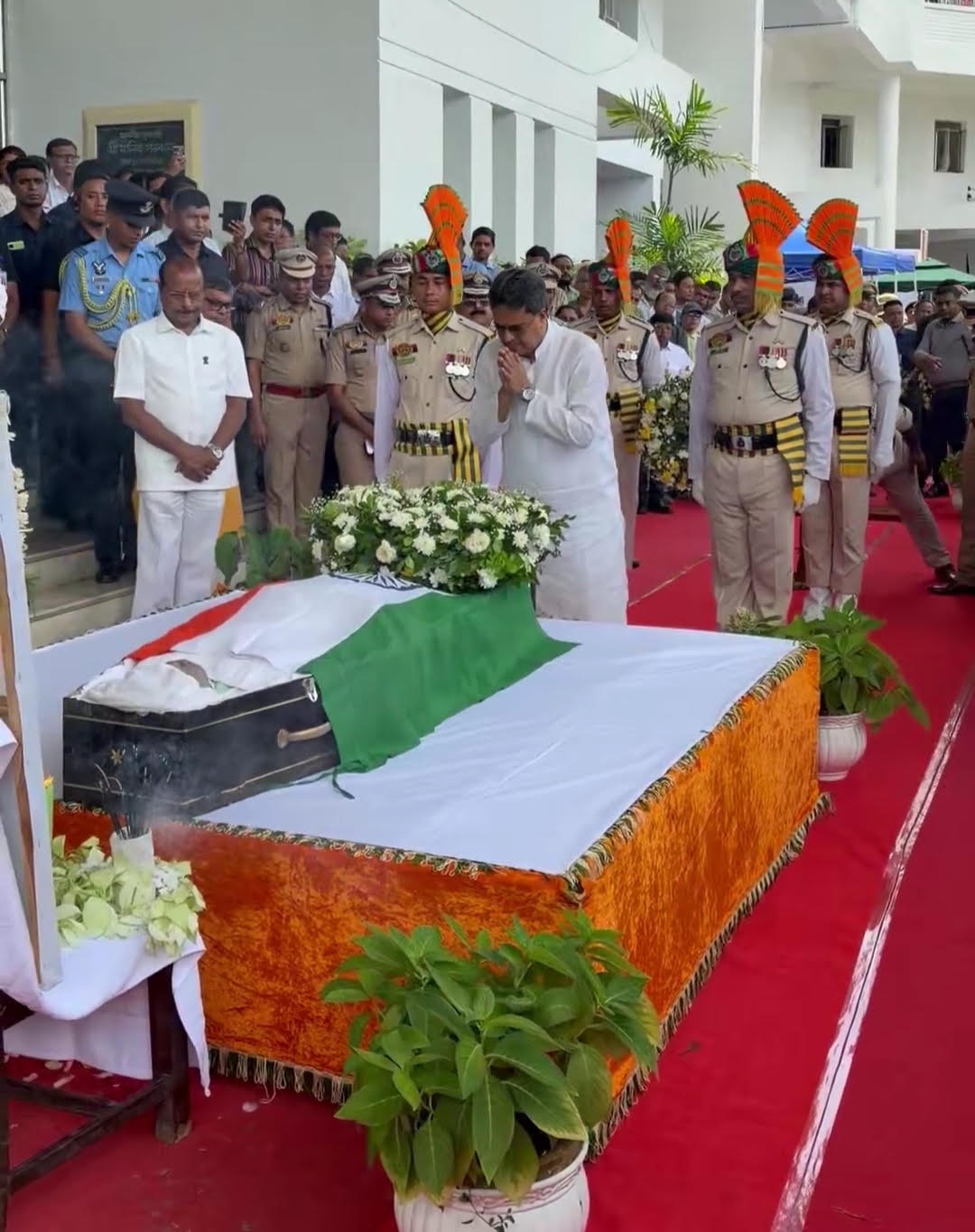 Tripura bids farewell to late DGP Anurag Dhankar