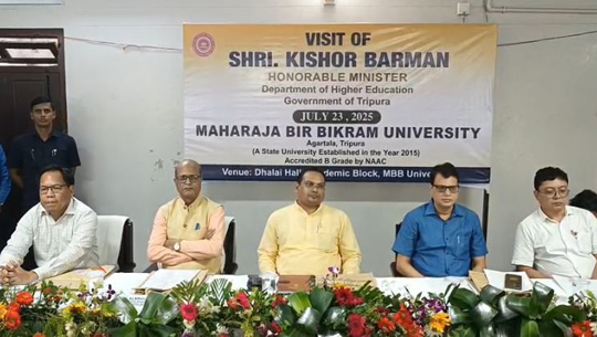 Minister Kishor Barman Visits MBB University