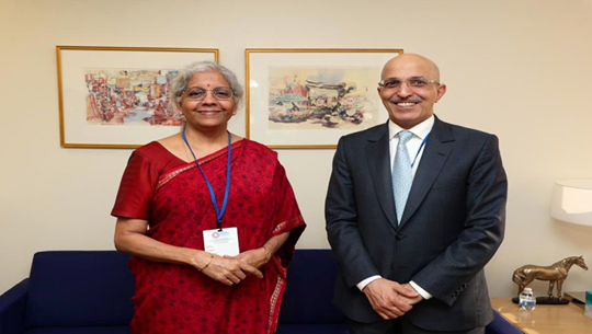 FM Nirmala Sitharaman meets her Saudi counterpart in Washington on sidelines of IMF, World Bank's annual Spring Meetings