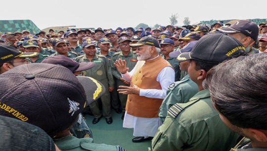 India eternally grateful to armed forces for everything they do for Nation: PM Modi