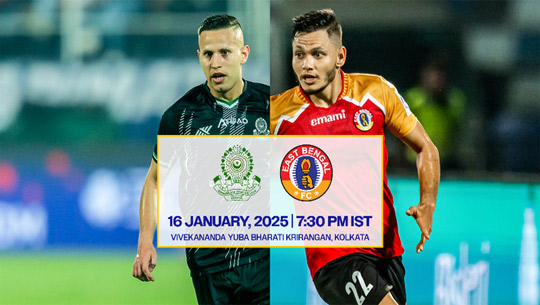 ISL: East Bengal to face Mohammedan Sporting in Kolkata 