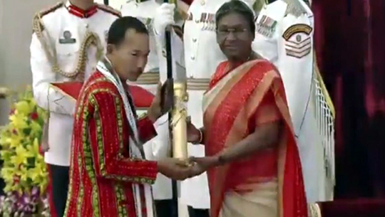 Tripura’s former minister Lt. N C Debbarma, Bikram Bahadur Jamatia conferred with Padma awards