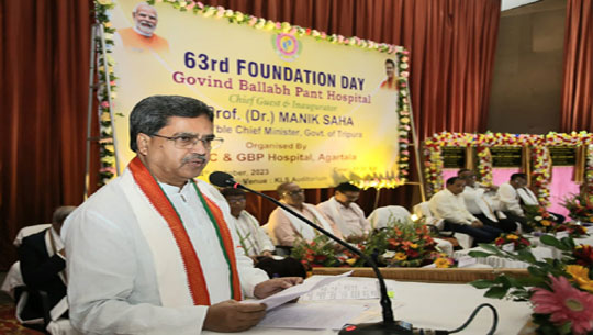 CM Dr. Manik Saha inaugurates 63rd Foundation Day of GBP Hospital