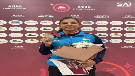 Nisha Dahia wins Silver in Asian Wrestling Championships in Kazakhstan