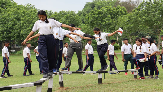 AR organizes obstacle training and motivation visit for NCC cadets