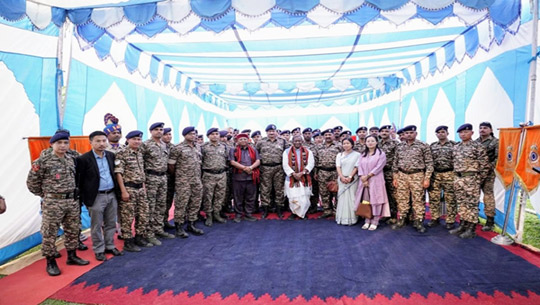 Manipur Celebrates Diwali; Governor Lakshman Prasad Acharya Marks Occasion with CRPF Jawans