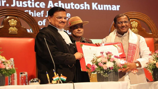 Justice Ashutosh Kumar Sworn In as Chief Justice of Gauhati High Court
