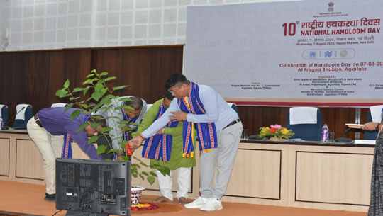 10th National Handloom Day observed at Agartala