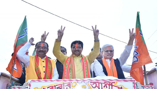 BJP in Tripura celebrates poll victory in 3 states