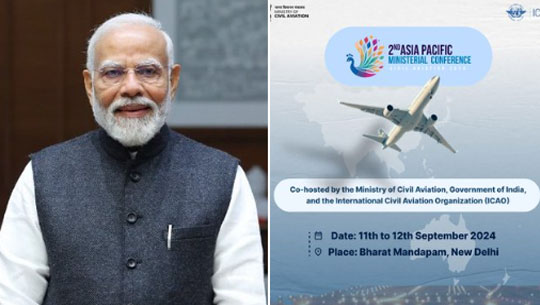 Prime Minister Modi Attends 2nd Asia Pacific Ministerial Conference on Civil Aviation in New Delhi