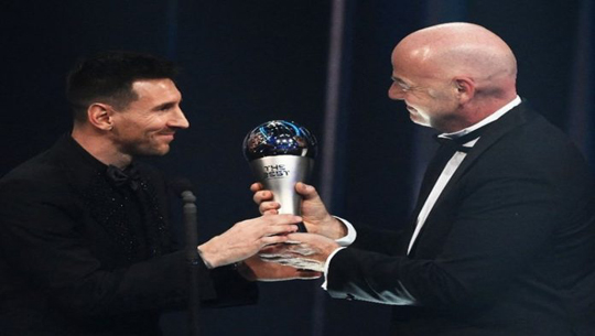 Argentina captain Lionel Messi bags best FIFA football player award
