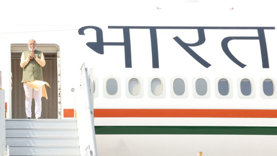 PM Narendra Modi left on a three-nation tour of Japan, Papua New Guinea and Australia this morning