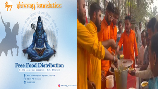 Shivray Foundation organizes free food distribution programme