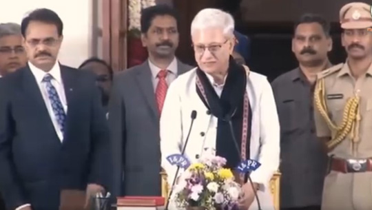 Jishnu Dev Varma sworn in as Governor of Telangana