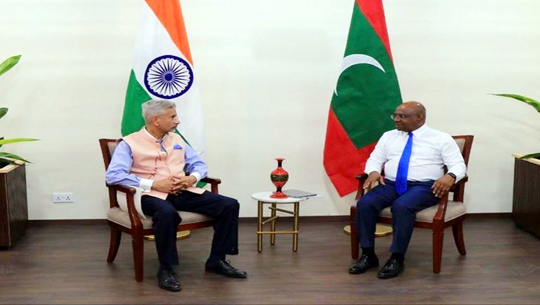 External Affairs Minister S Jaishankar says, India and Maldives together have responsibility for regional peace & security