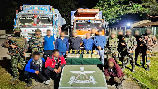 Assam Rifles, DRI Seize Yaba Tablets Worth ₹39 Crore in Cachar
