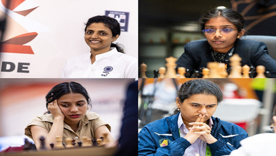 Four Indians enter round of 32 at FIDE Women’s World Chess Cup 2025