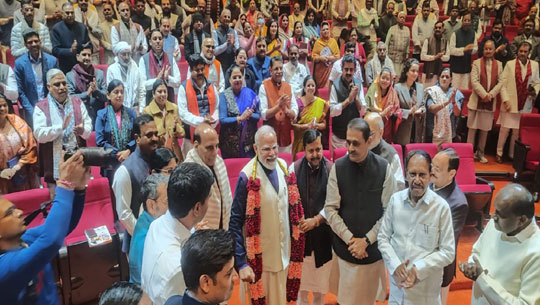 NDA MPs Felicitate PM Modi Over India–US Trade Deal