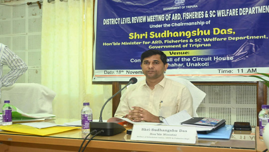 Minister Sudhagshu Das chairs distri