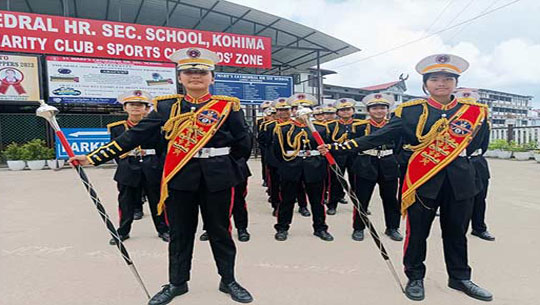 NCC girls band commenced training for Republic Day Parade at Kohima