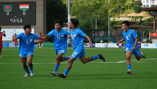 India Men's team secures 1-0 win over Bangladesh in SAFF U16 Championship